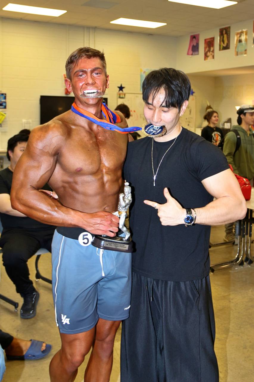 Nick backstage at a JHKFIT client competition